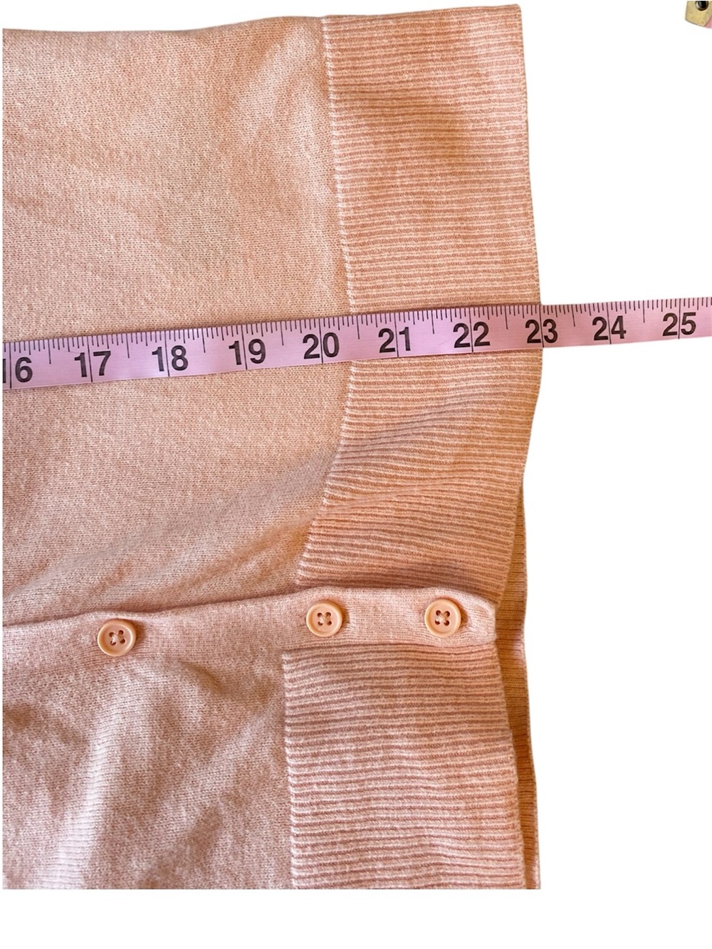GAP Peach Martini Cotton Crewneck Cardigan Women’s Medium - Picture 8 of 8